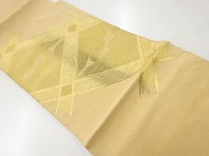 アンティーク　砂子綴れ襷に向かい鶴模様織出し袋帯（材料）